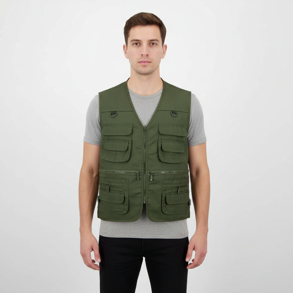 Nordaire Men's Multi Pocket Utility Vest | Hiking & Fishing