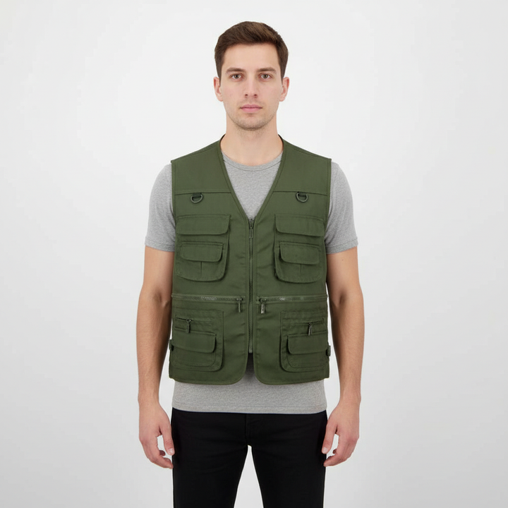 Nordaire Men's Multi Pocket Utility Vest | Hiking & Fishing