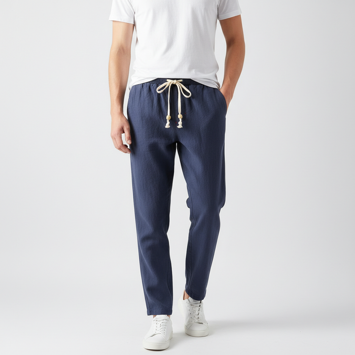 Astrell Men's Comfortable Linen Drawstring Pants | Breathable