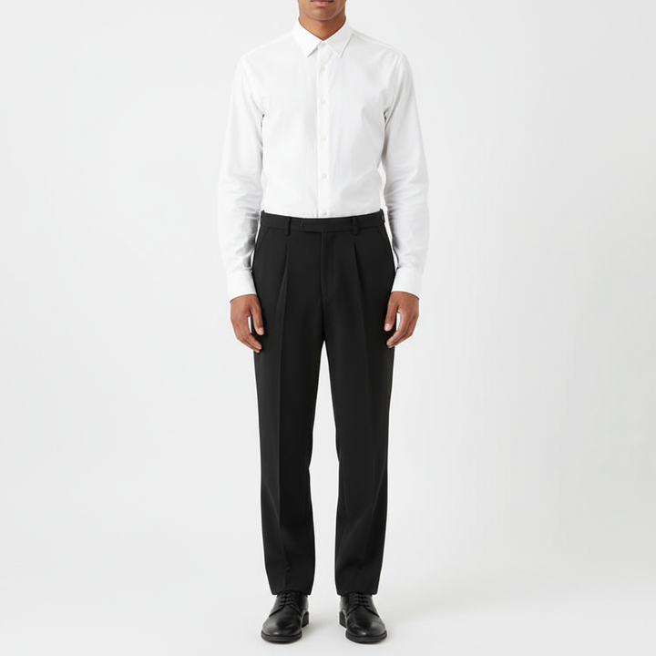 Riverton Men's Pleated Workwear Trousers | Chino