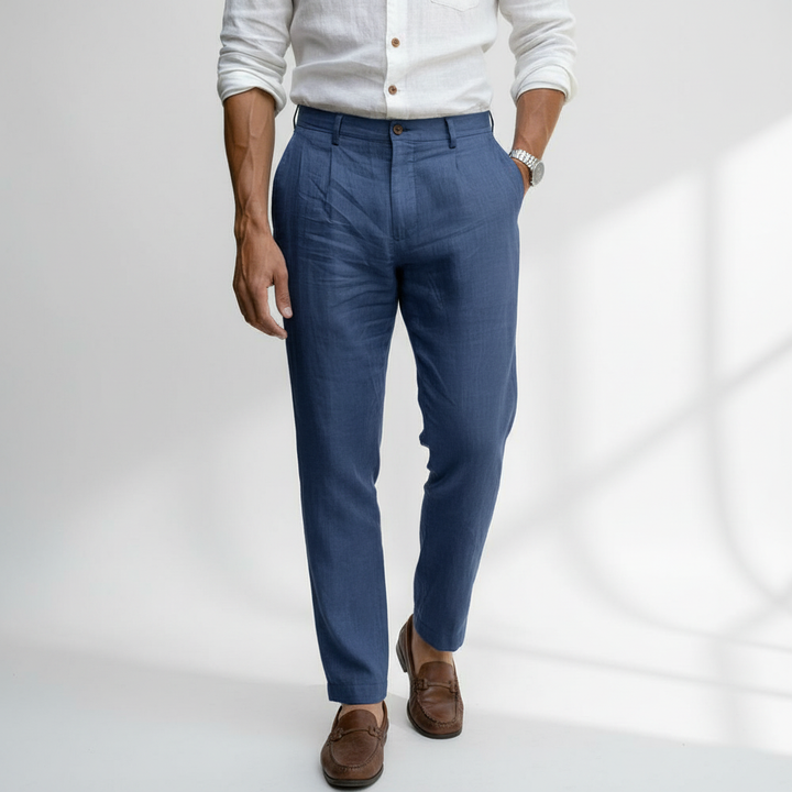 Valcreston Men's Linen Casual Dress Pants | Work