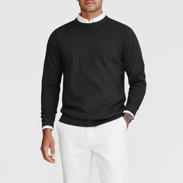 Noctaire Men’s Casual Crew Neck Sweater | Knit