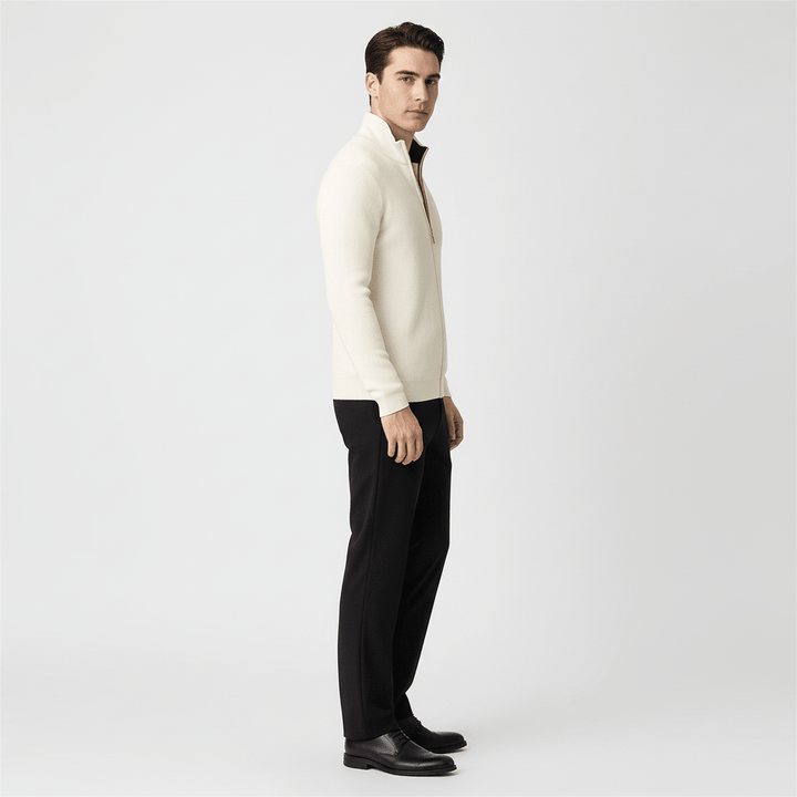 Elston Men's Ribbed Zip Sweater | Winter