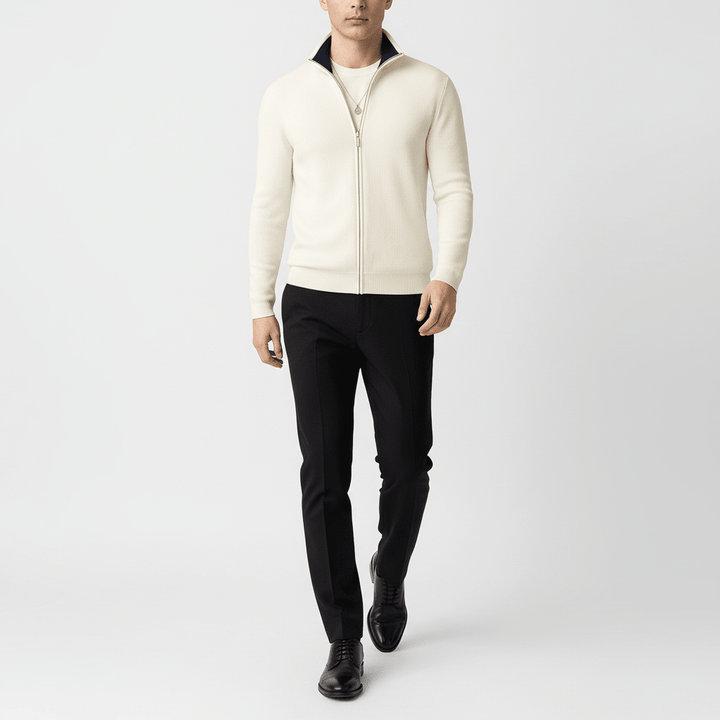 Elston Men's Ribbed Zip Sweater | Winter