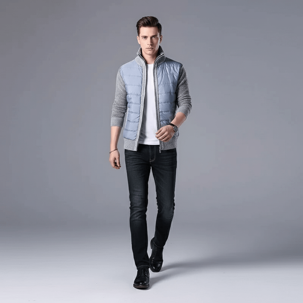 Erwin Men's Hybrid Puffer Sweater Jacket | Winter