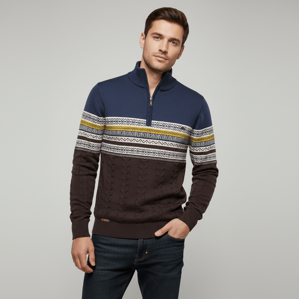 Frostmark Men's Half Zip Sweater