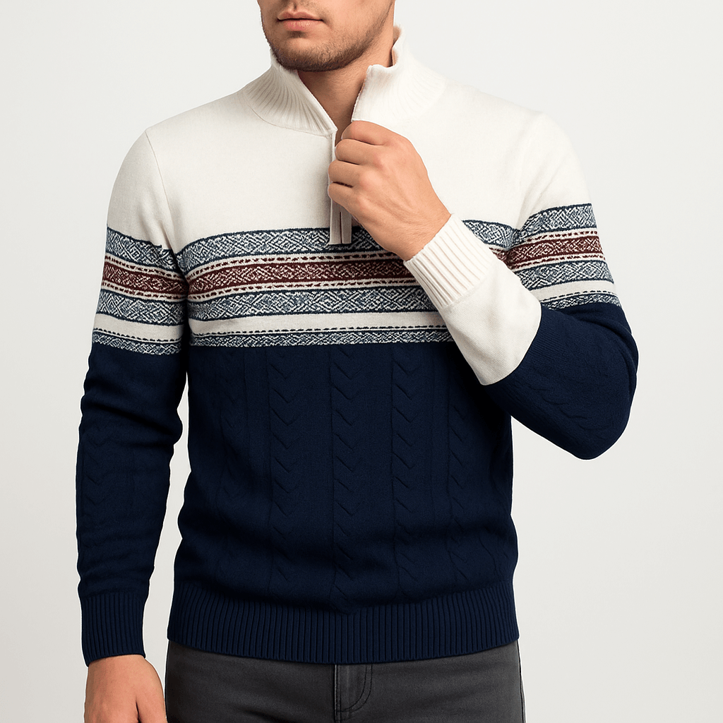 Frostmark Men's Half Zip Sweater