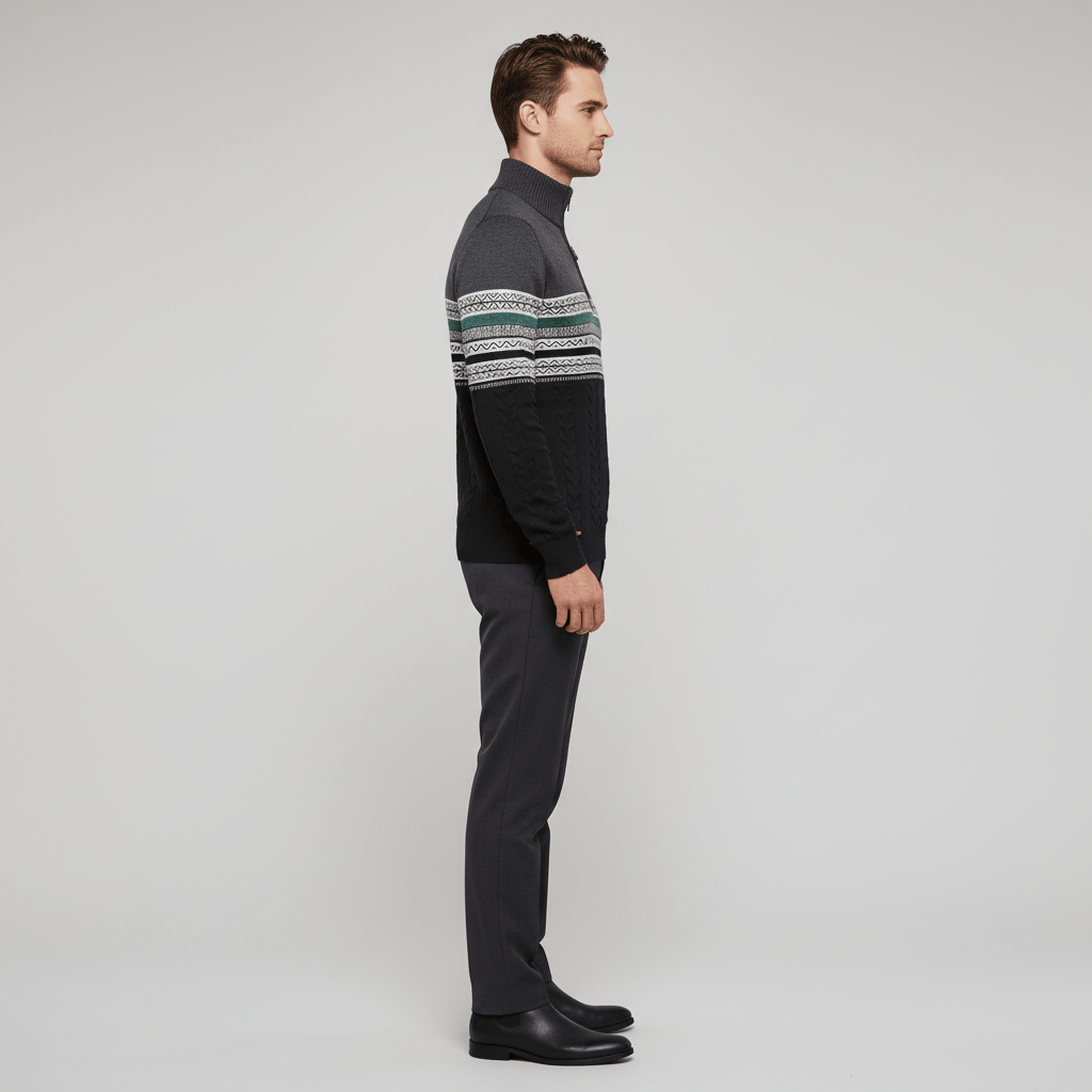 Frostmark Men's Half Zip Sweater