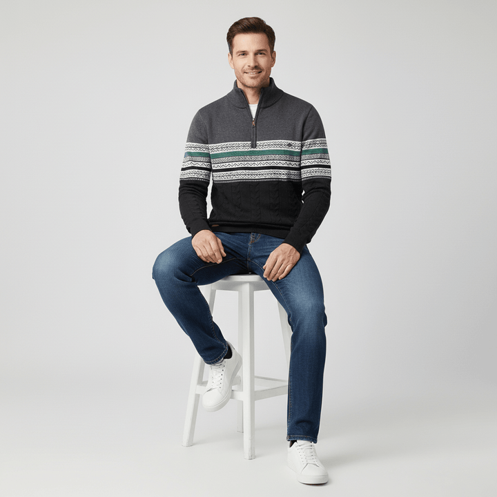 Frostmark Men's Half Zip Sweater
