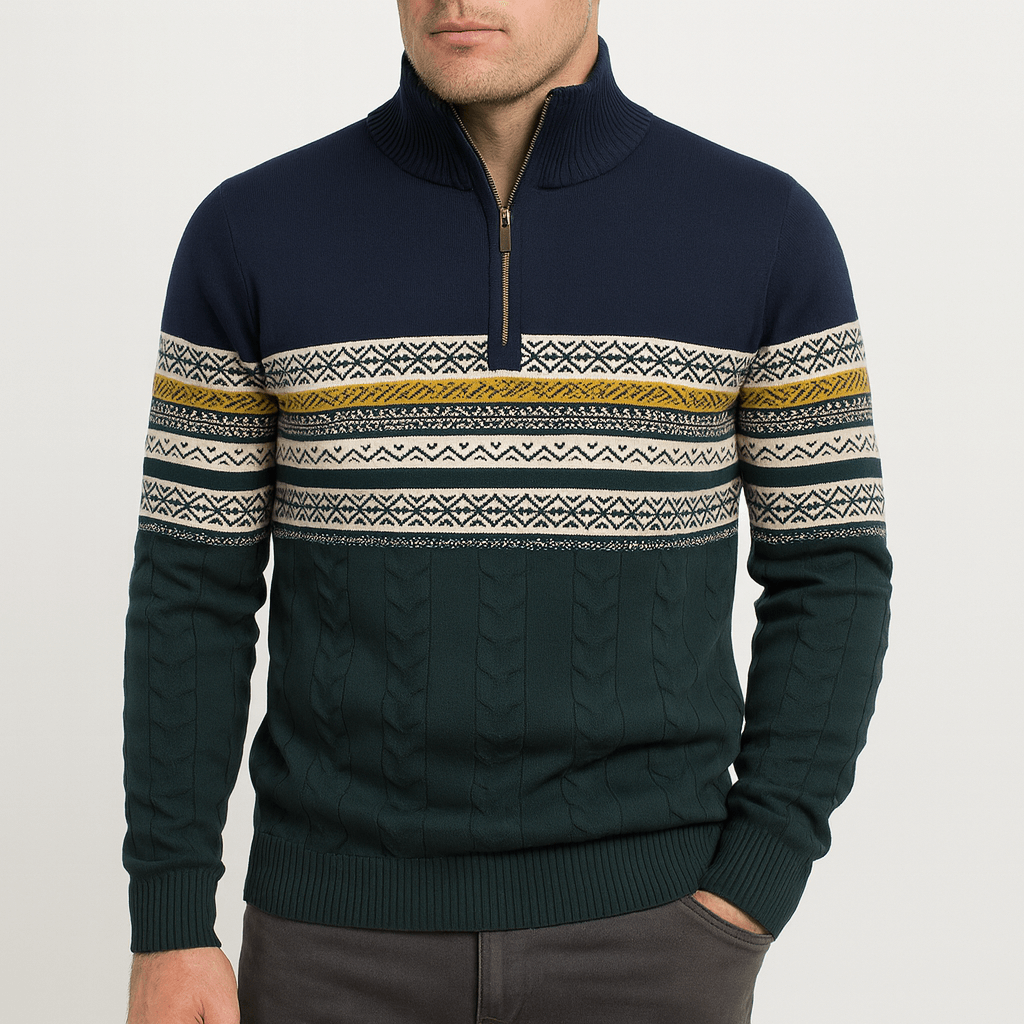 Frostmark Men's Half Zip Sweater