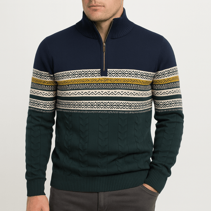 Frostmark Men's Half Zip Sweater