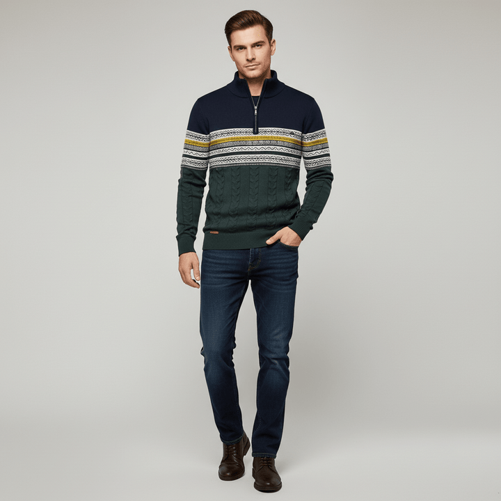 Frostmark Men's Half Zip Sweater