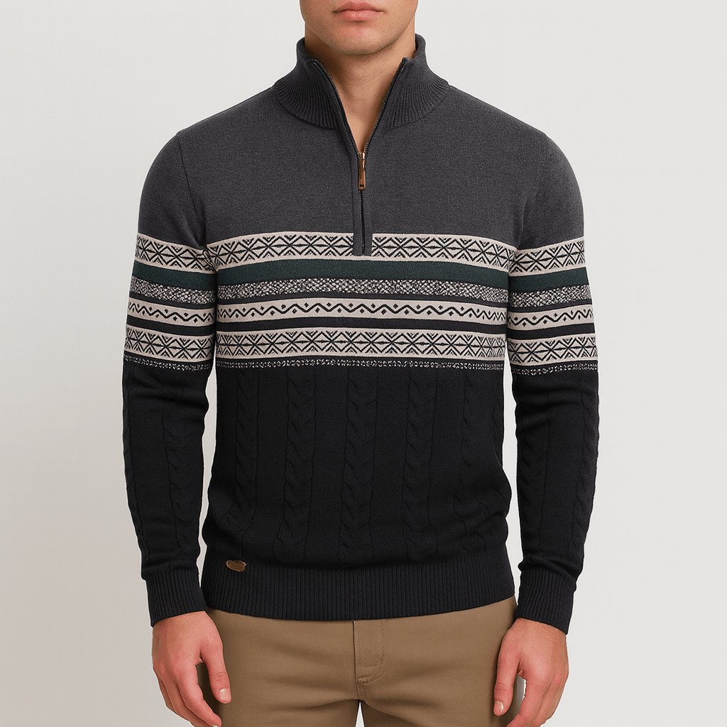 Frostmark Men's Half Zip Sweater