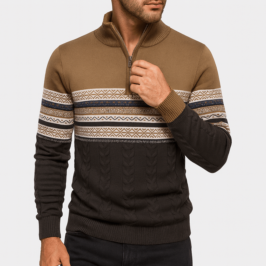 Frostmark Men's Half Zip Sweater