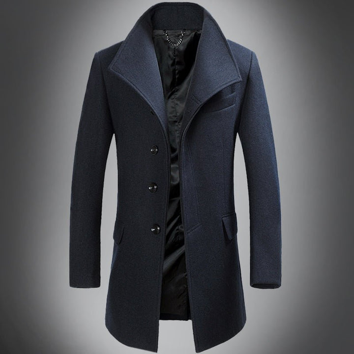 Gravari Classic Men's Wool Overcoat
