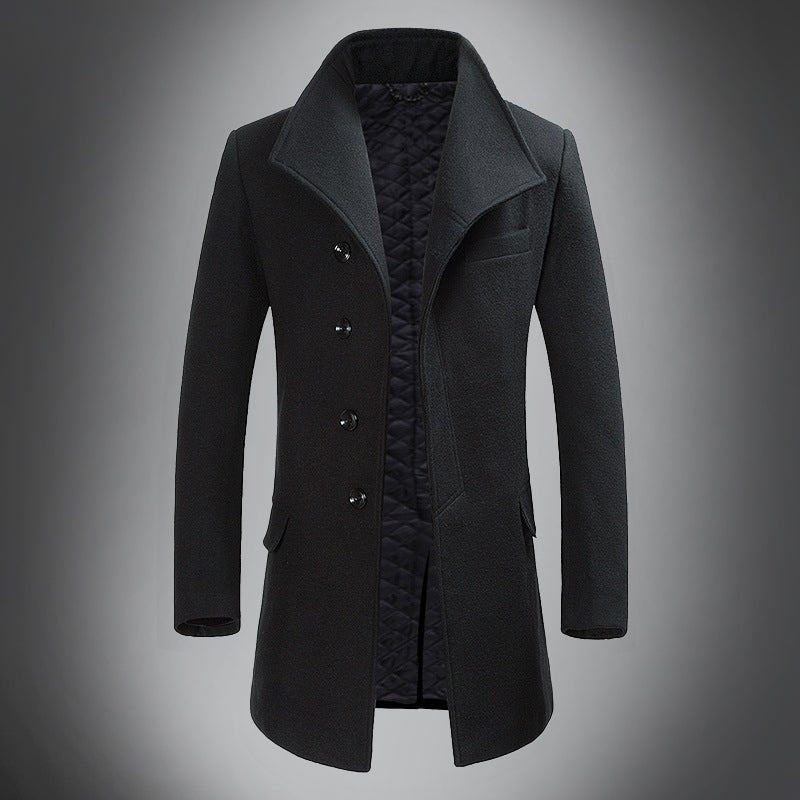 Gravari Classic Men's Wool Overcoat