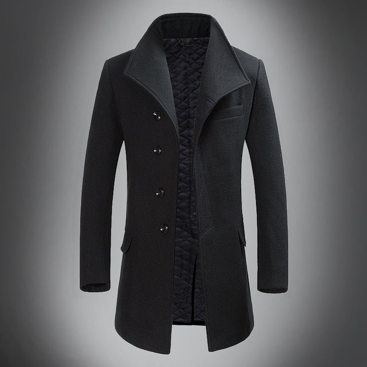Gravari Classic Men's Wool Overcoat