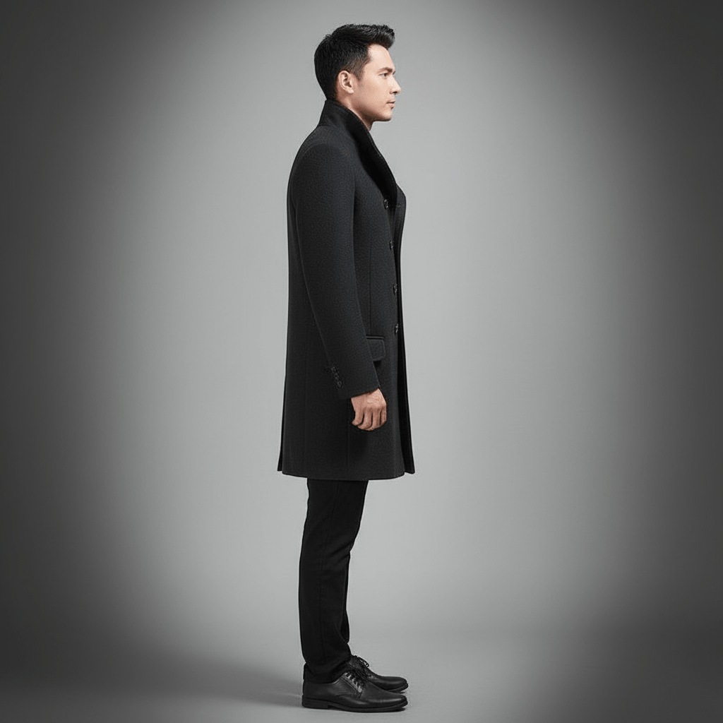 Gravari Classic Men's Wool Overcoat