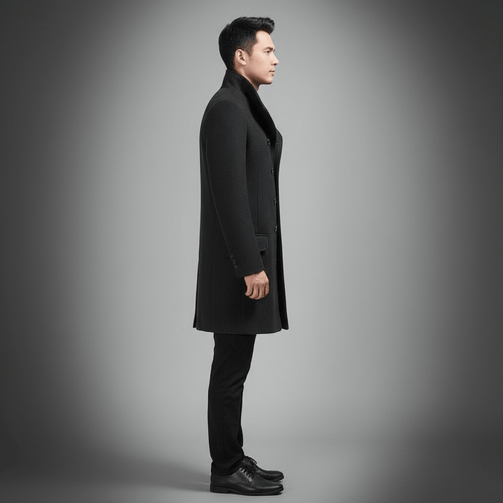 Gravari Classic Men's Wool Overcoat
