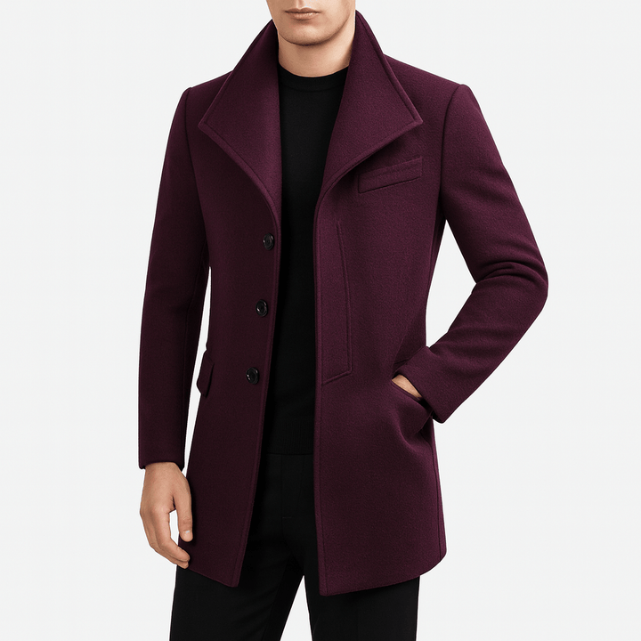 Gravari Classic Men's Wool Overcoat