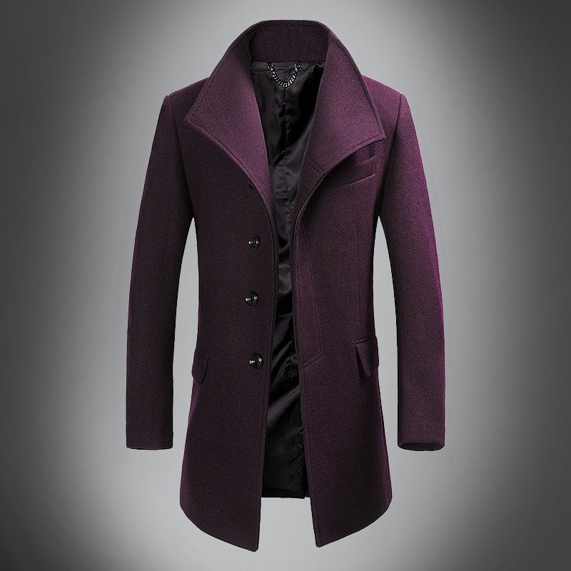 Gravari Classic Men's Wool Overcoat