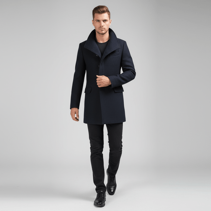 Gravari Classic Men's Wool Overcoat