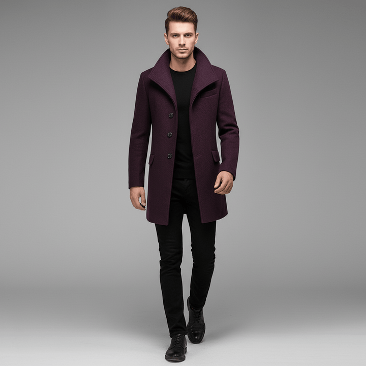 Gravari Classic Men's Wool Overcoat