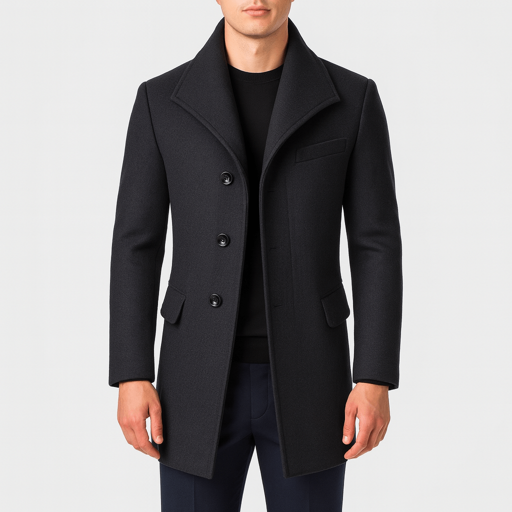 Gravari Classic Men's Wool Overcoat