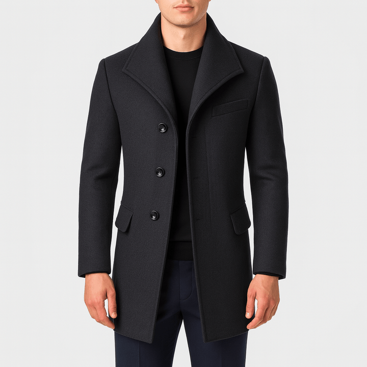 Gravari Classic Men's Wool Overcoat