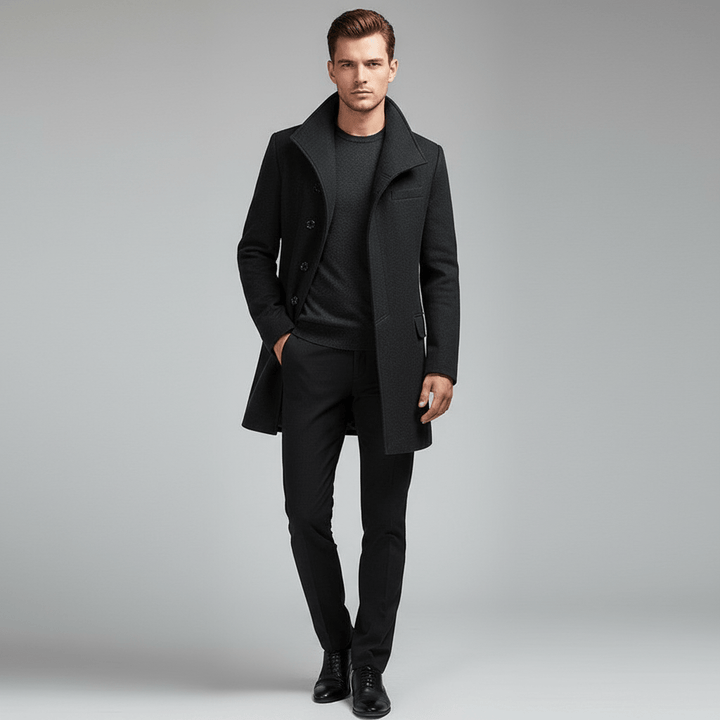 Gravari Classic Men's Wool Overcoat