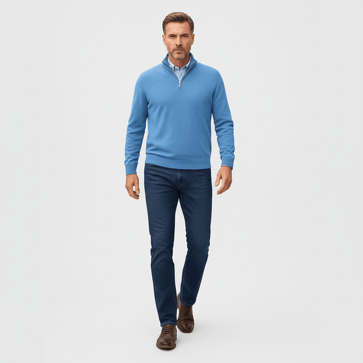 Greyson Men's Quarter Zip Knit Sweater