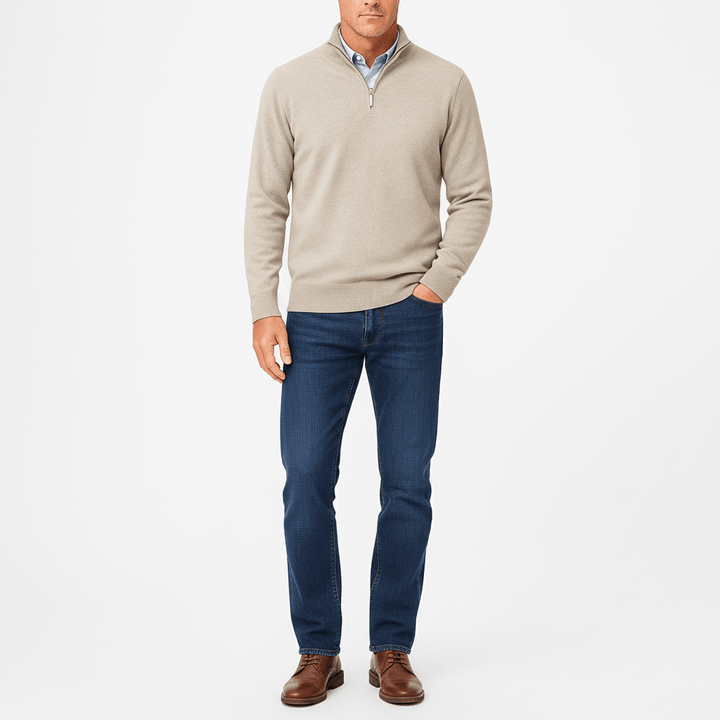 Greyson Men's Quarter Zip Knit Sweater