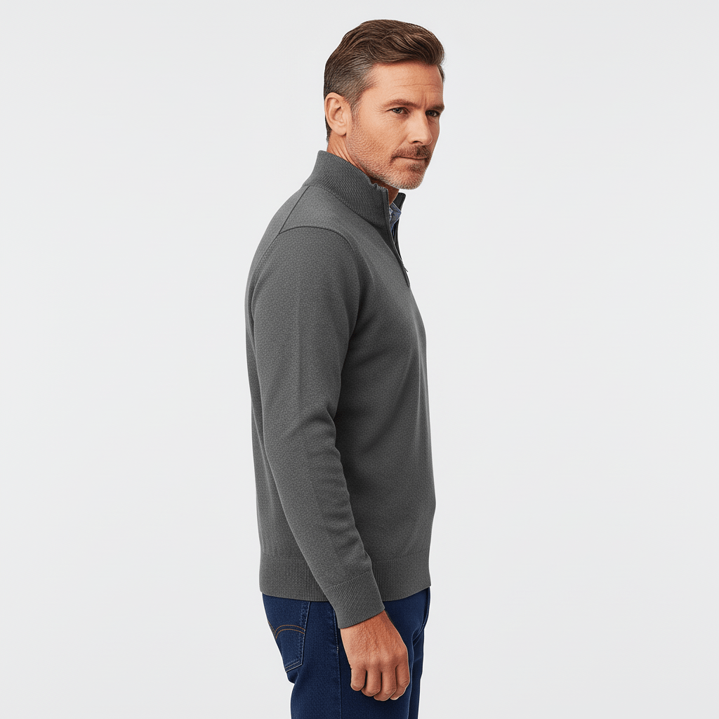 Greyson Men's Quarter Zip Knit Sweater