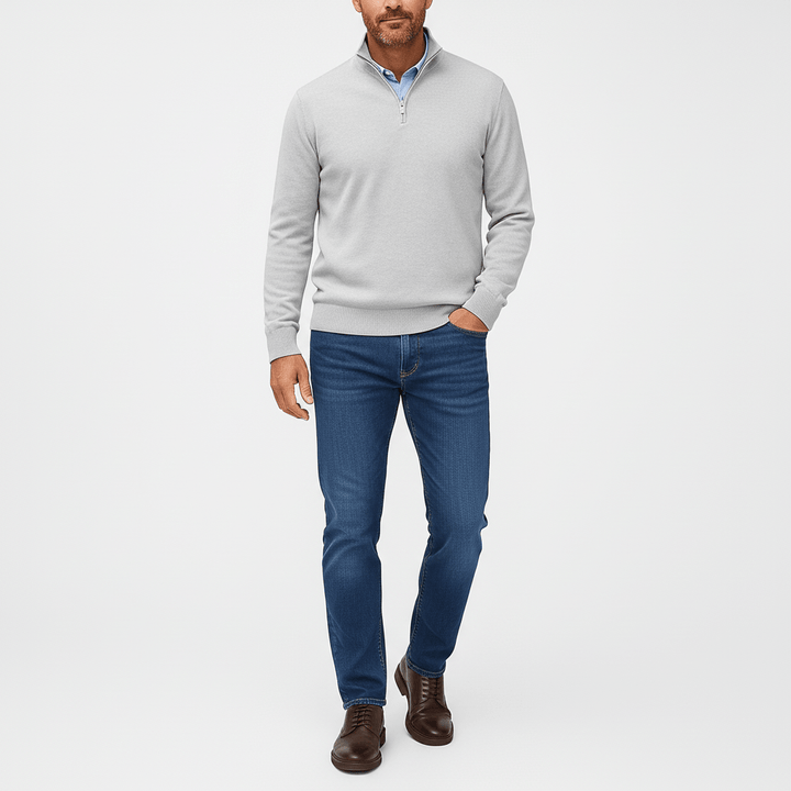 Greyson Men's Quarter Zip Knit Sweater