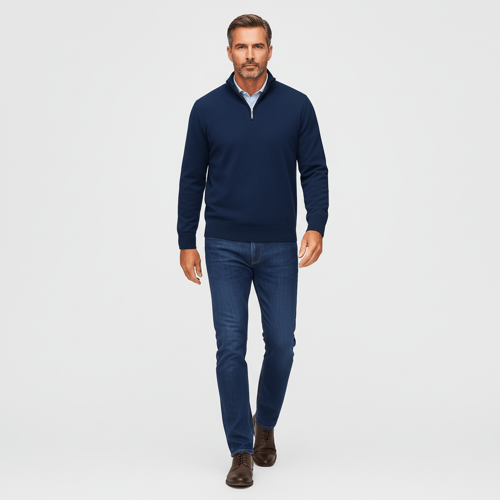 Greyson Men's Quarter Zip Knit Sweater