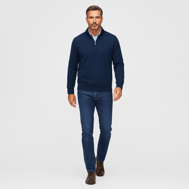 Greyson Men's Quarter Zip Knit Sweater