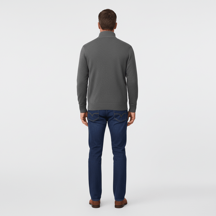 Greyson Men's Quarter Zip Knit Sweater