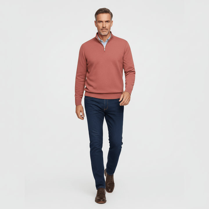 Greyson Men's Quarter Zip Knit Sweater