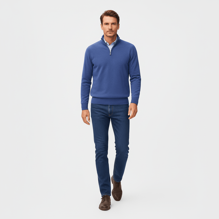 Greyson Men's Quarter Zip Knit Sweater
