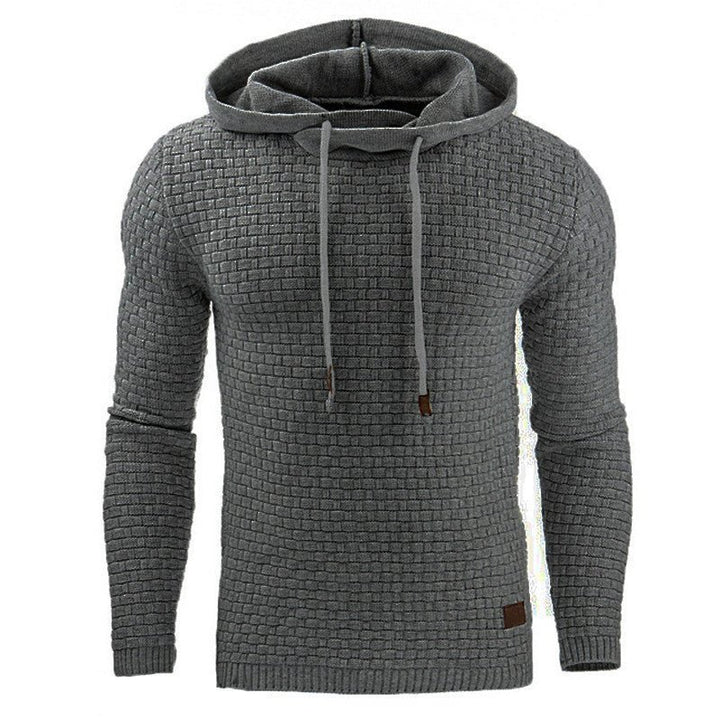 Gridline Textured Hoodie
