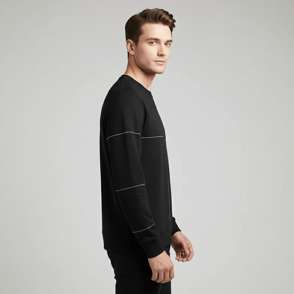 Halric Men's Structured Stitch Sweatshirt | Pullover