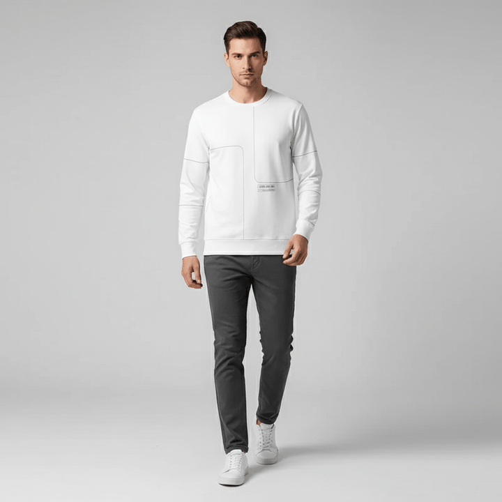 Halric Men's Structured Stitch Sweatshirt | Pullover