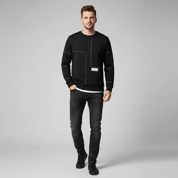 Halric Men's Structured Stitch Sweatshirt | Pullover