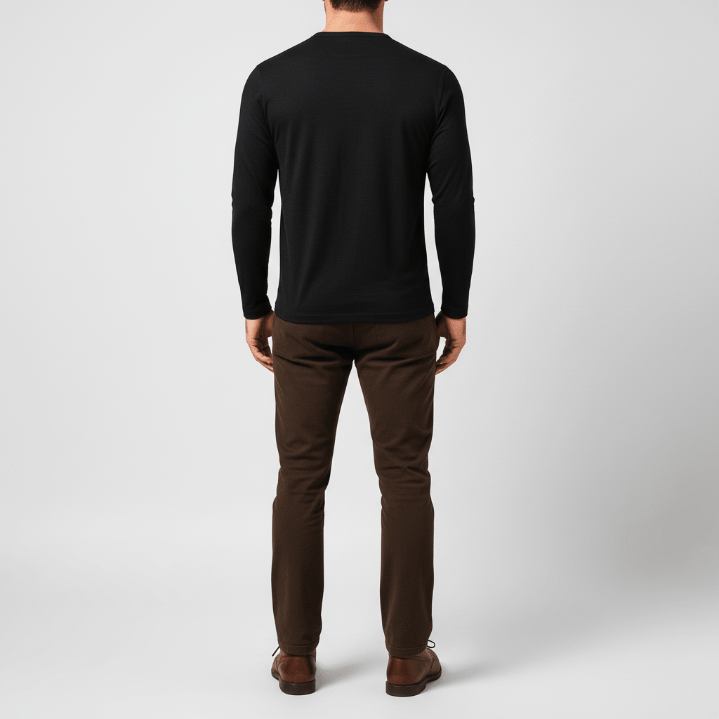Kaelen Men’s Classic Henley Long Sleeve