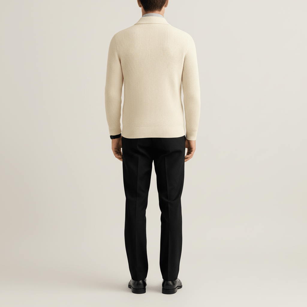 Kaelen Men’s Ribbed Quarter Zip Sweater | Winter