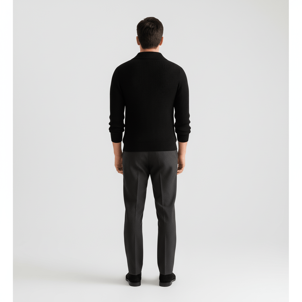 Kaelen Men’s Ribbed Quarter Zip Sweater | Winter