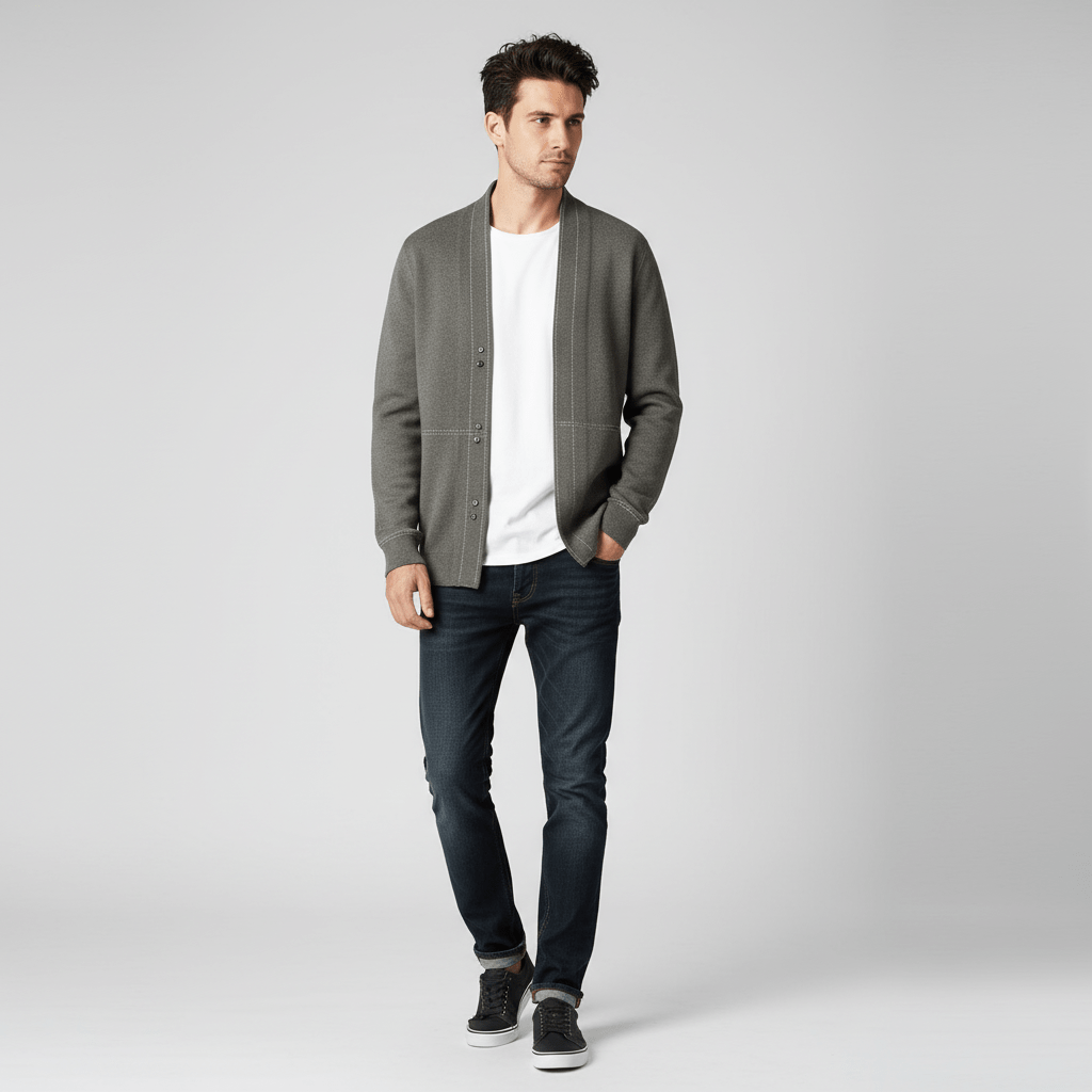 Kaze Men's Everyday Wool Cardigan