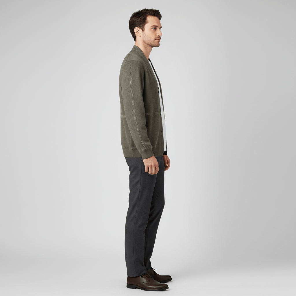Kaze Men's Everyday Wool Cardigan