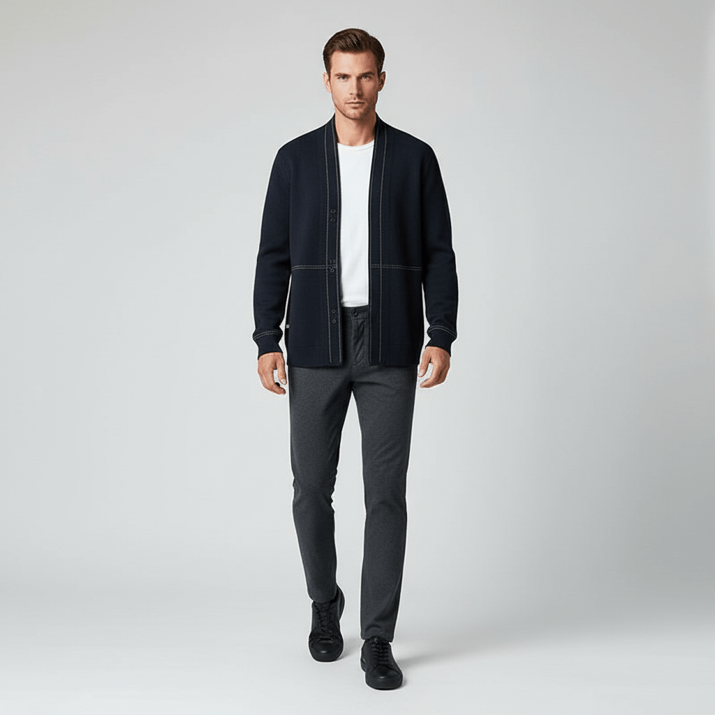 Kaze Men's Everyday Wool Cardigan