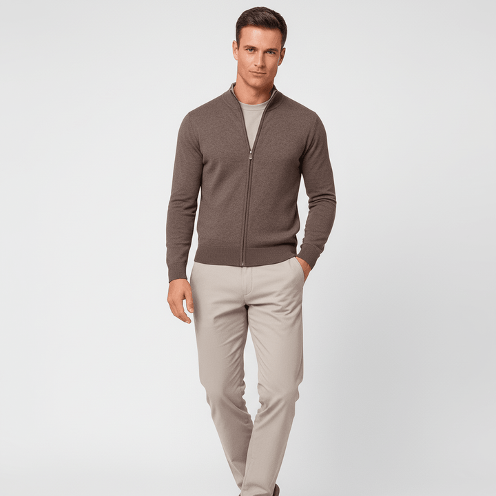 Kellan Men's Knit Zip-Up Sweater